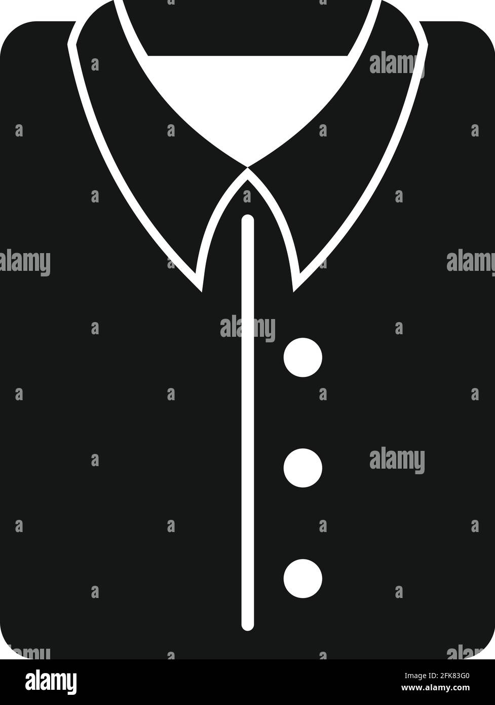 Dry cleaning shirt icon, simple style Stock Vector