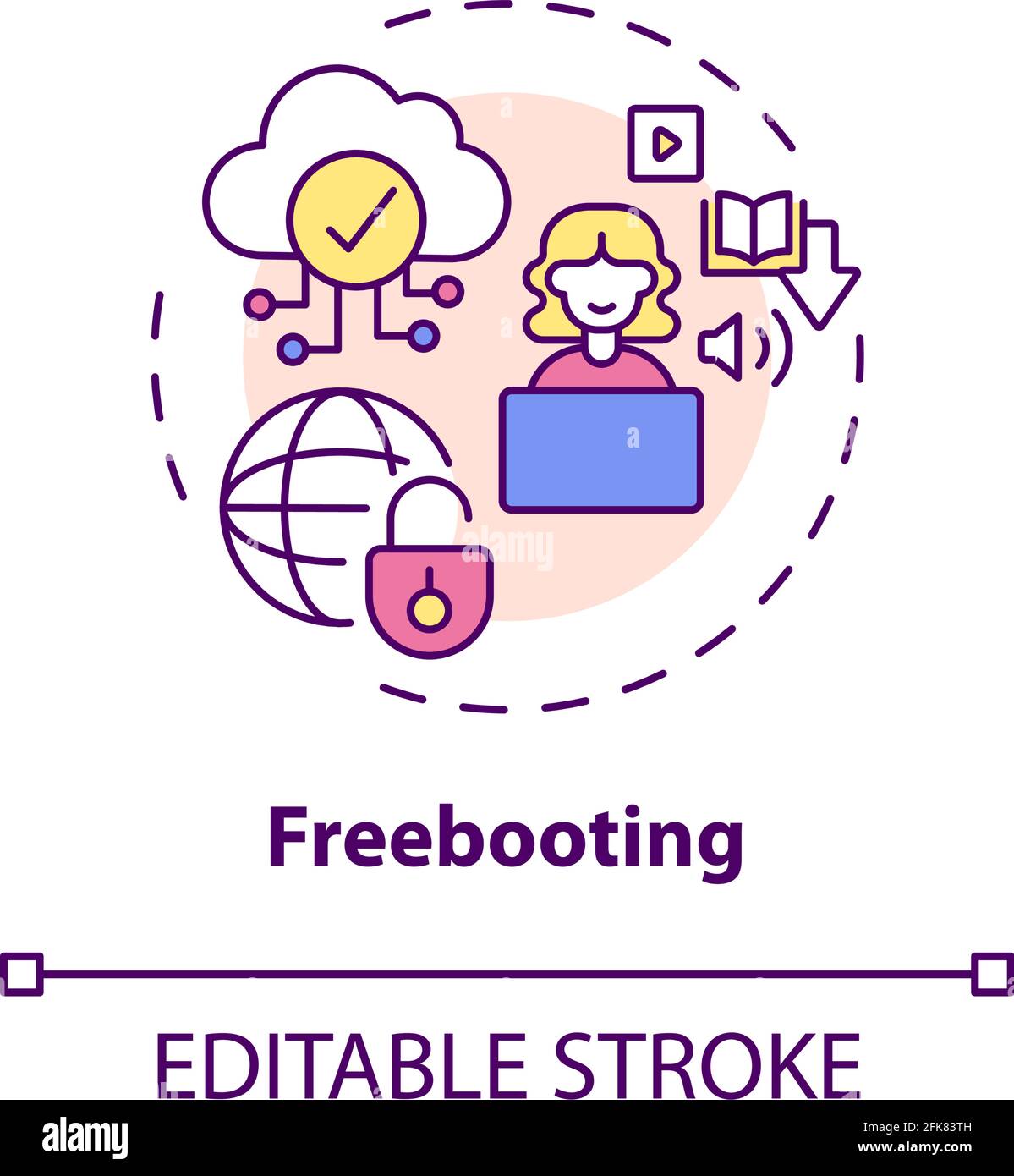Freebooting concept icon Stock Vector Image & Art - Alamy