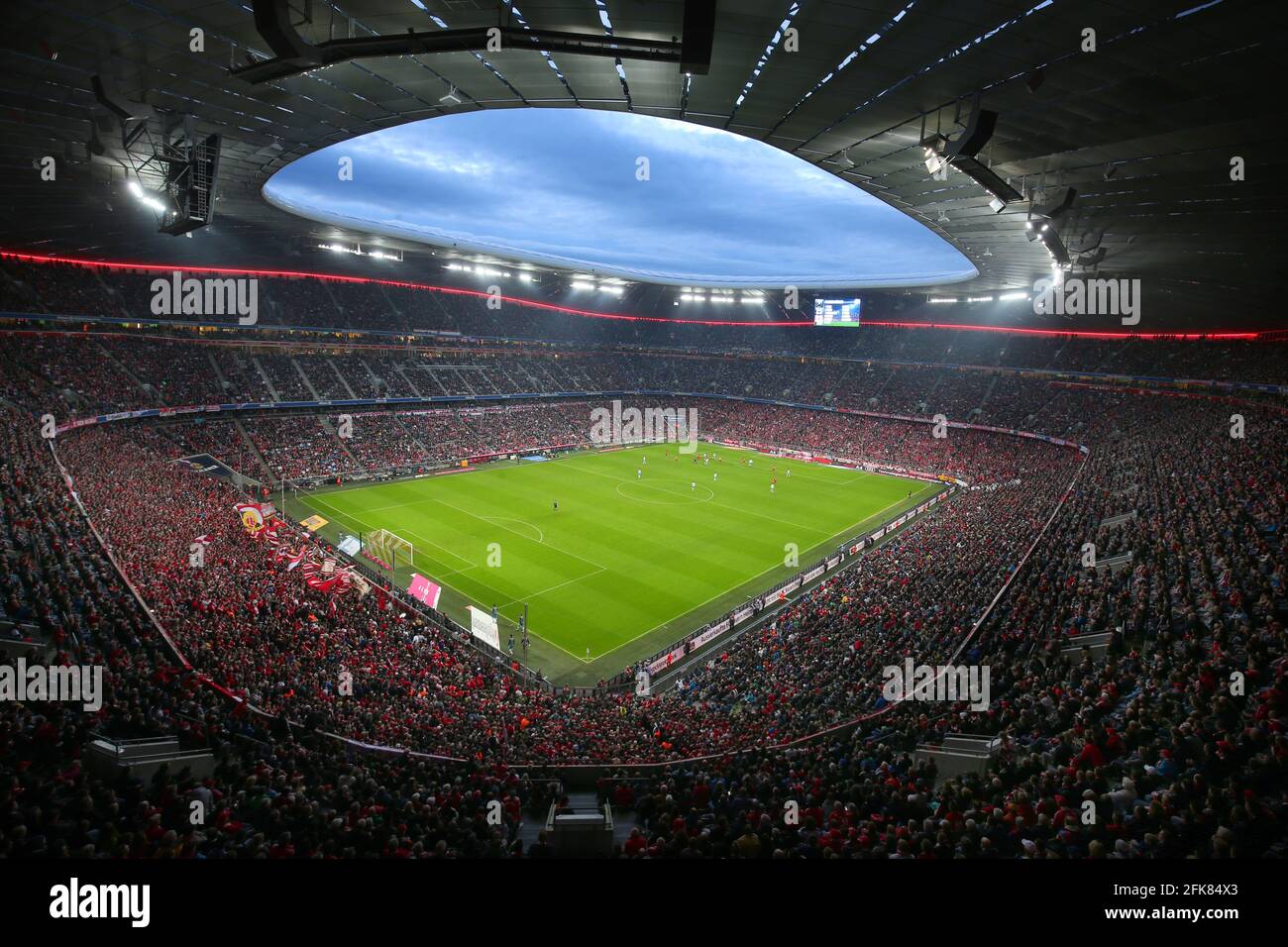 Stadion Allianz Arena in Muenchen Froettmaning for the UEFA Euro 2020 / 2021 football European Championship   Football Stadium from FC Bayern Munich  © diebilderwelt / Alamy Stock Stock Photo