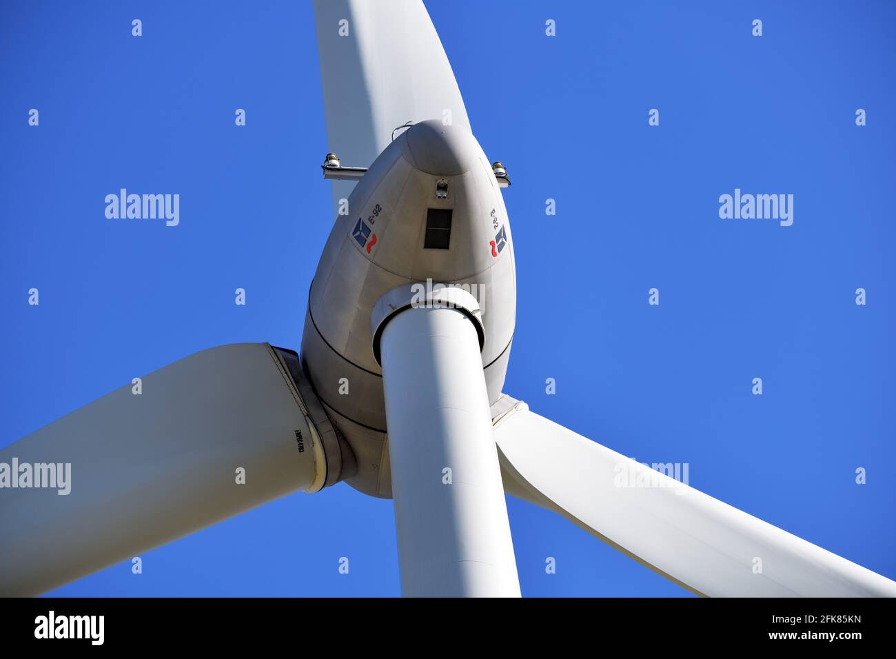 Wind Turbine In Hamburg, Germany Stock Photo