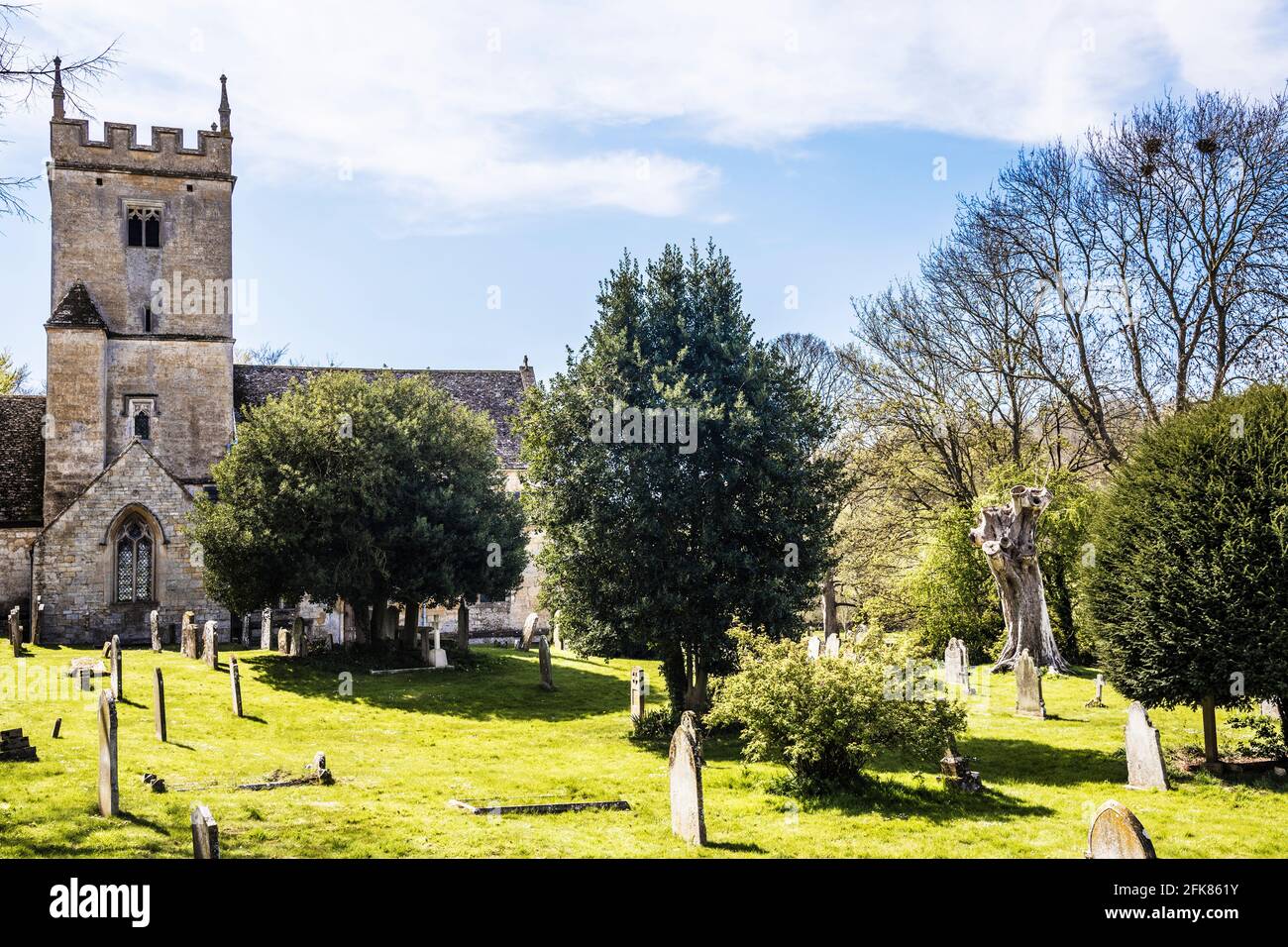 St Eadburgha's Church at Broadway in the Cotswolds. Stock Photo