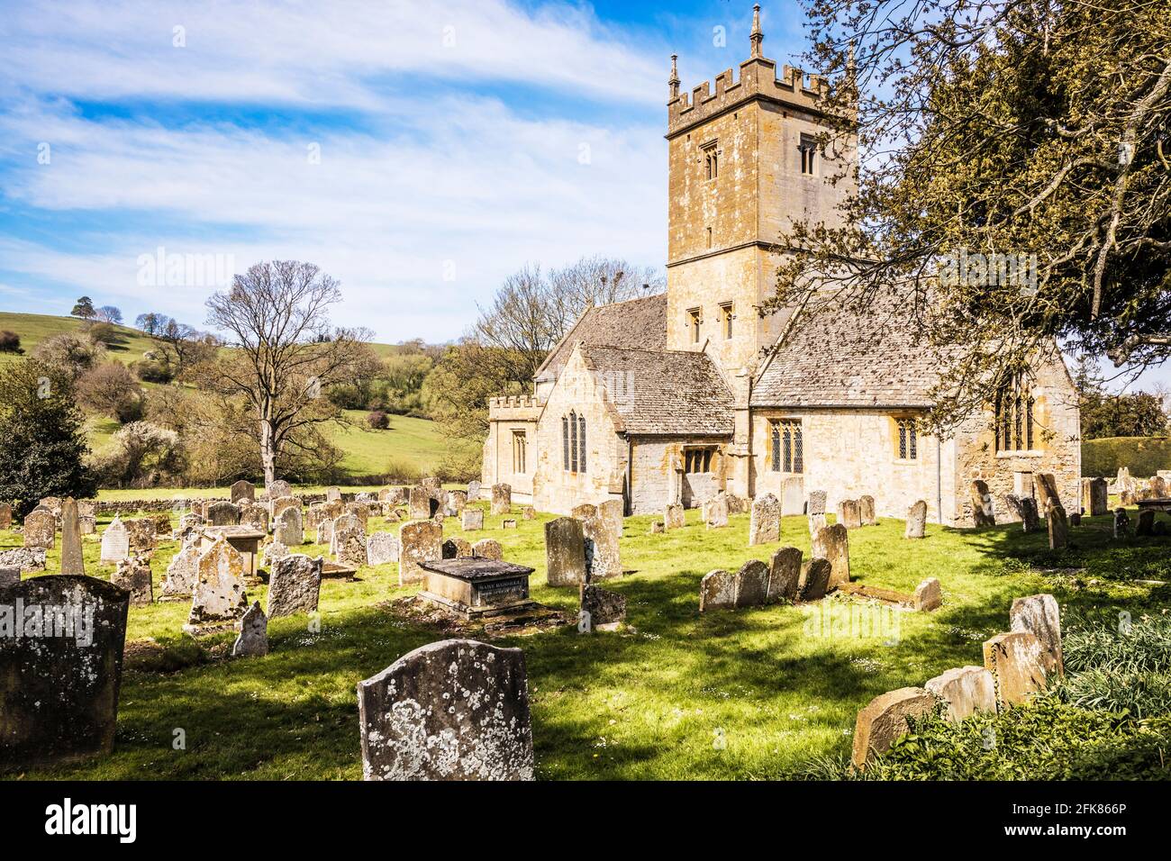 St Eadburgha's Church at Broadway in the Cotswolds. Stock Photo