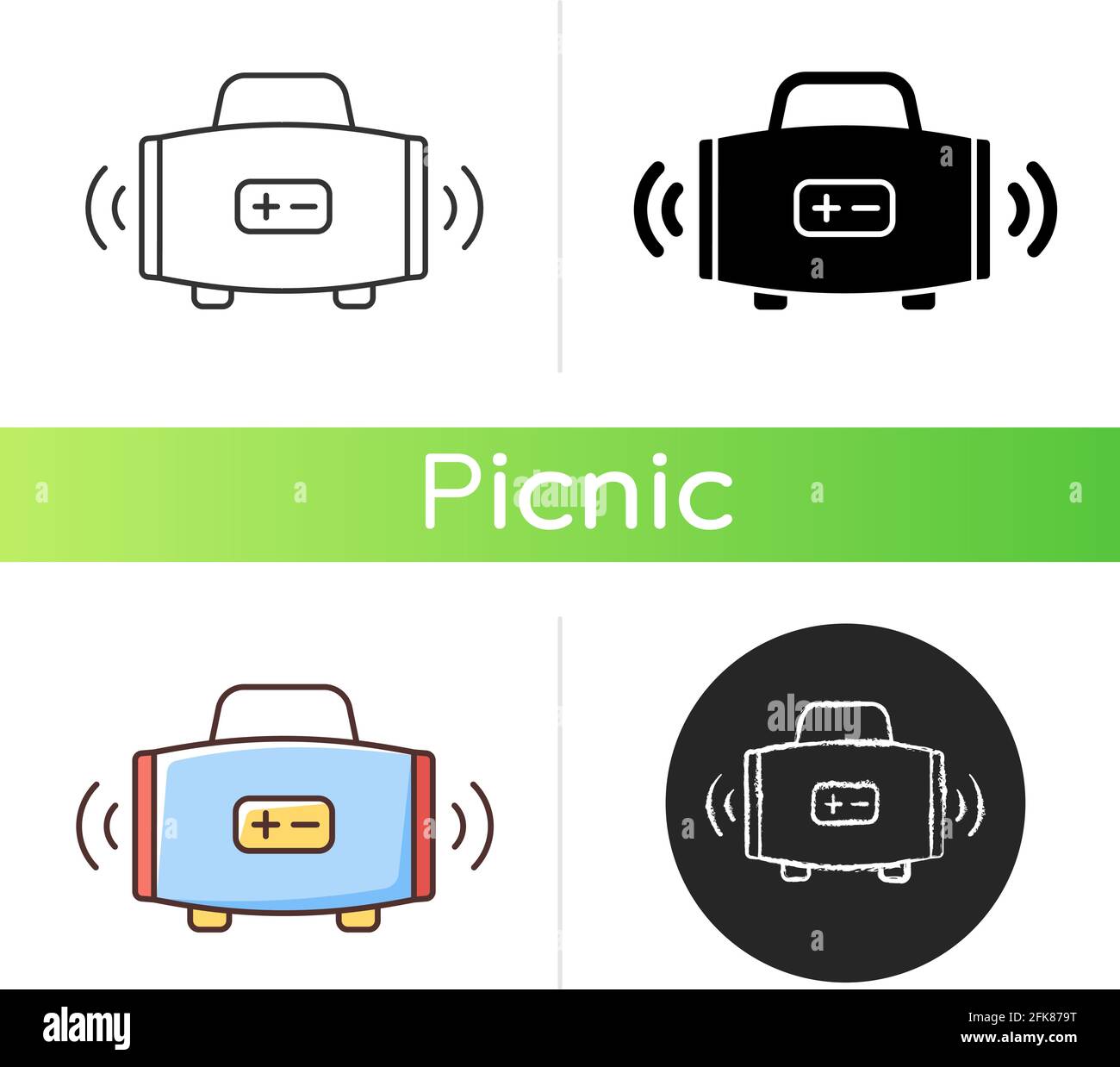 Wireless loudspeaker icon Stock Vector