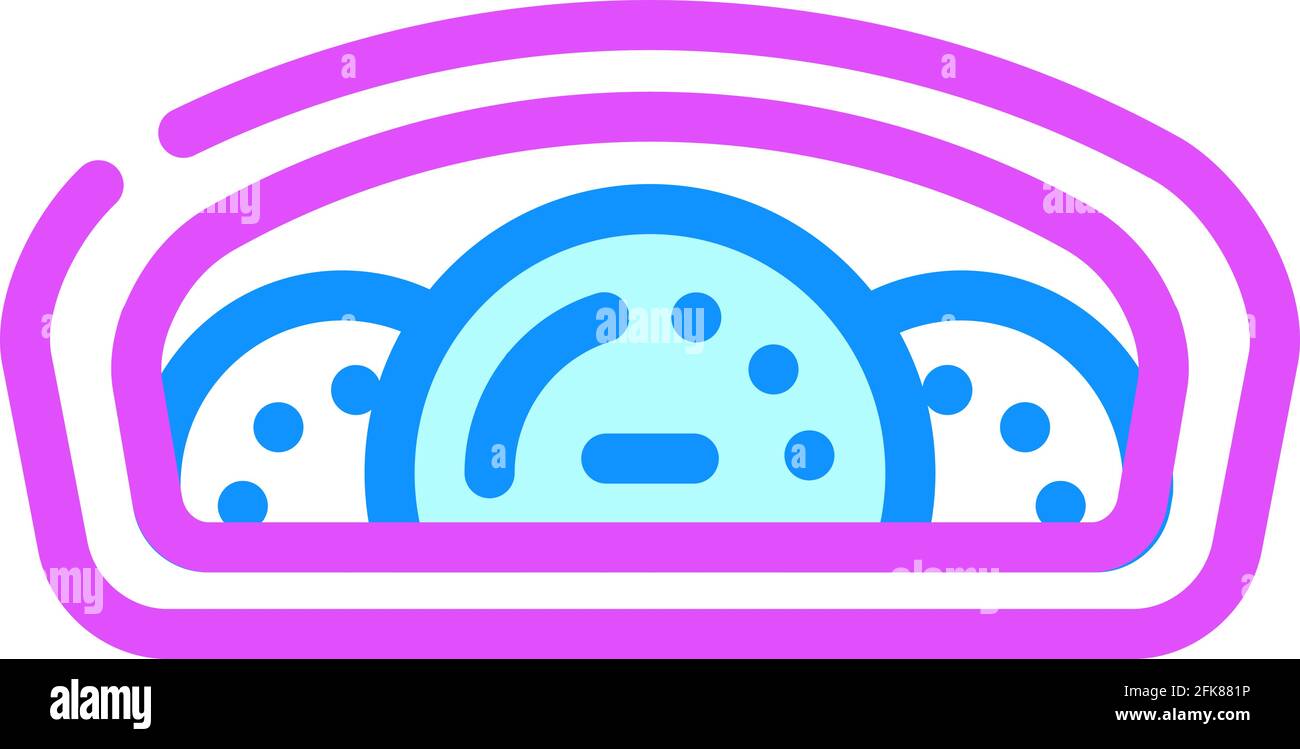 speedometer car color icon vector illustration Stock Vector Image & Art ...