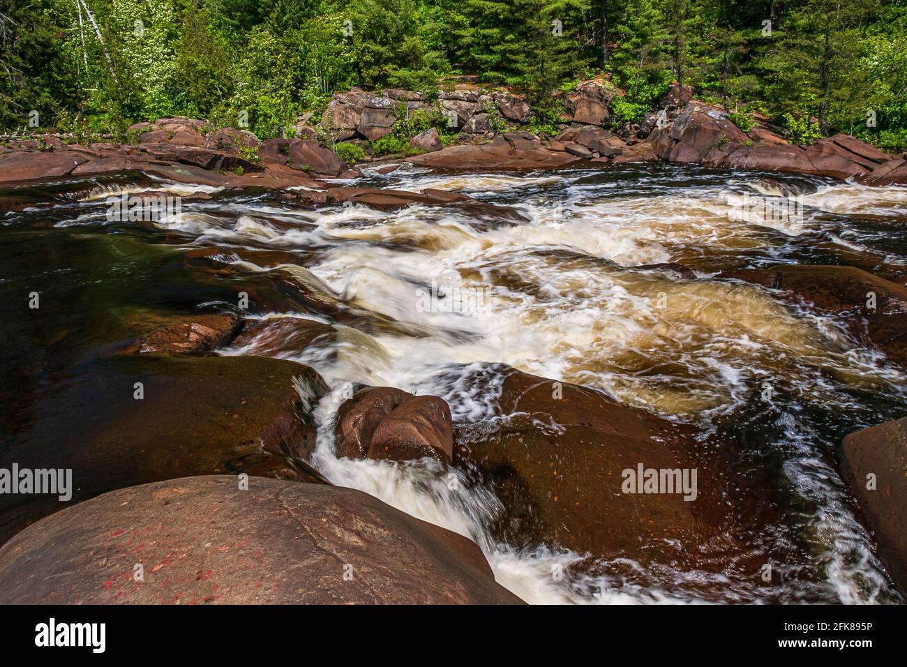Onaping High Falls Ontario Canada in summer Stock Photo