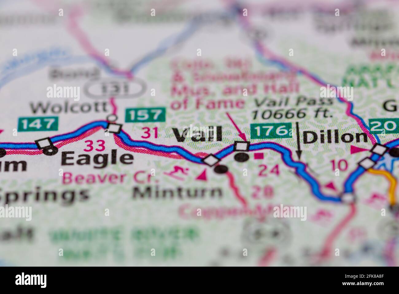 Map of vail colorado hires stock photography and images Alamy