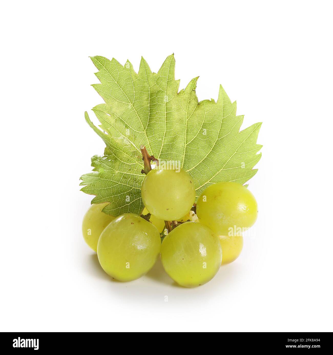 green grape isolated on white background Stock Photo