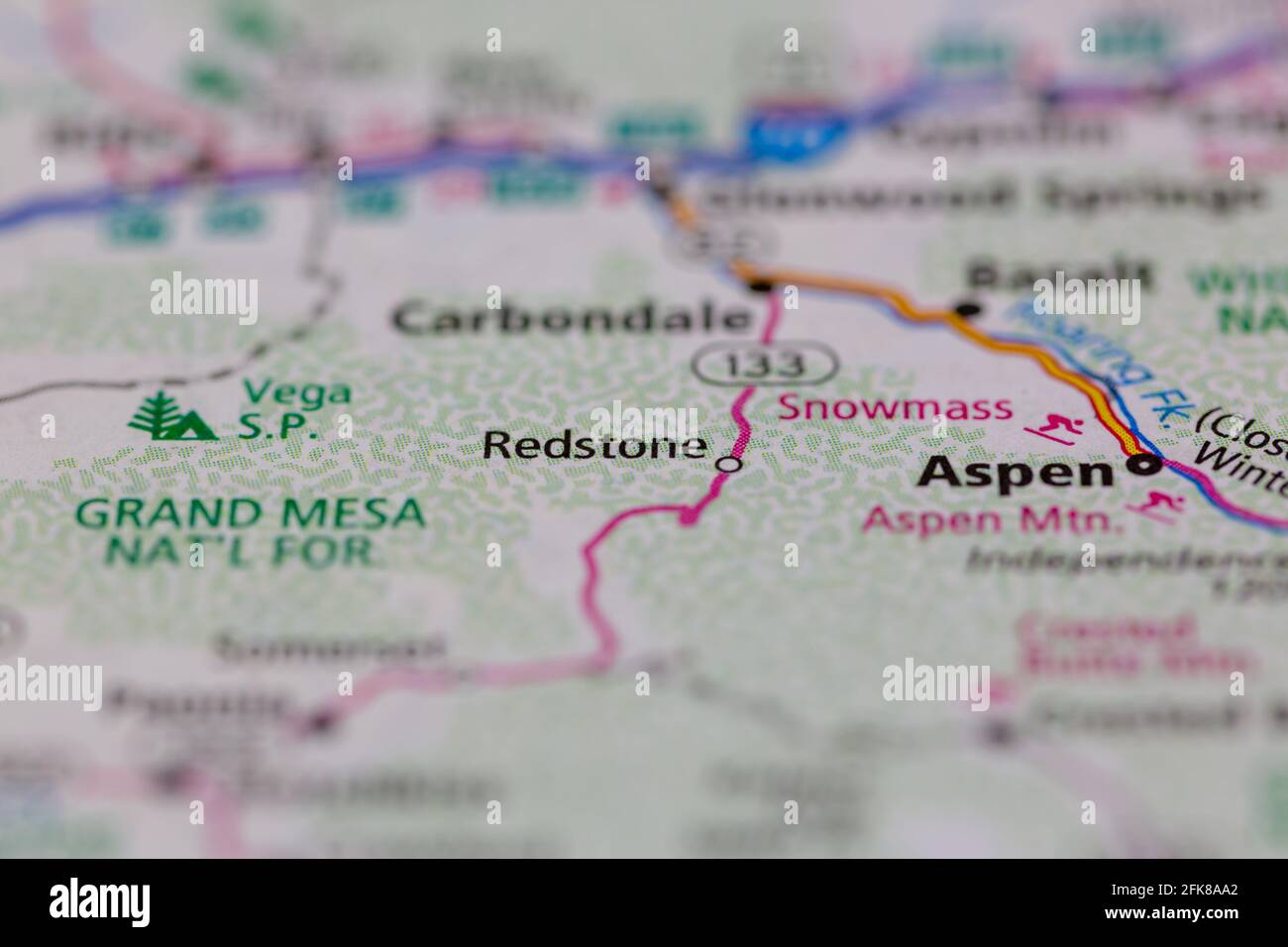 Map of redstone colorado hires stock photography and images Alamy