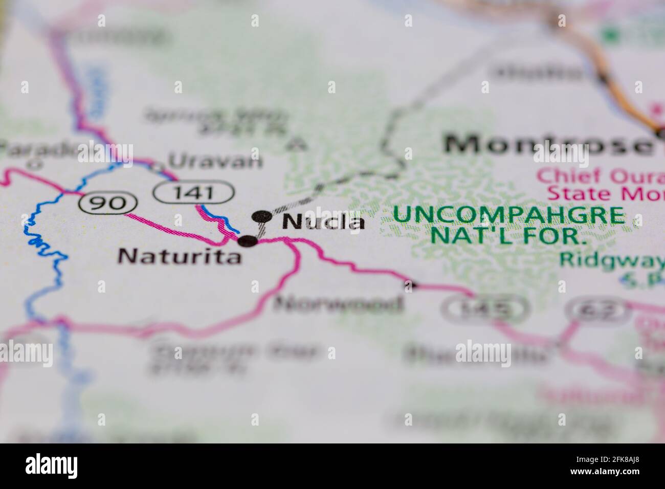 Nucla map hires stock photography and images Alamy