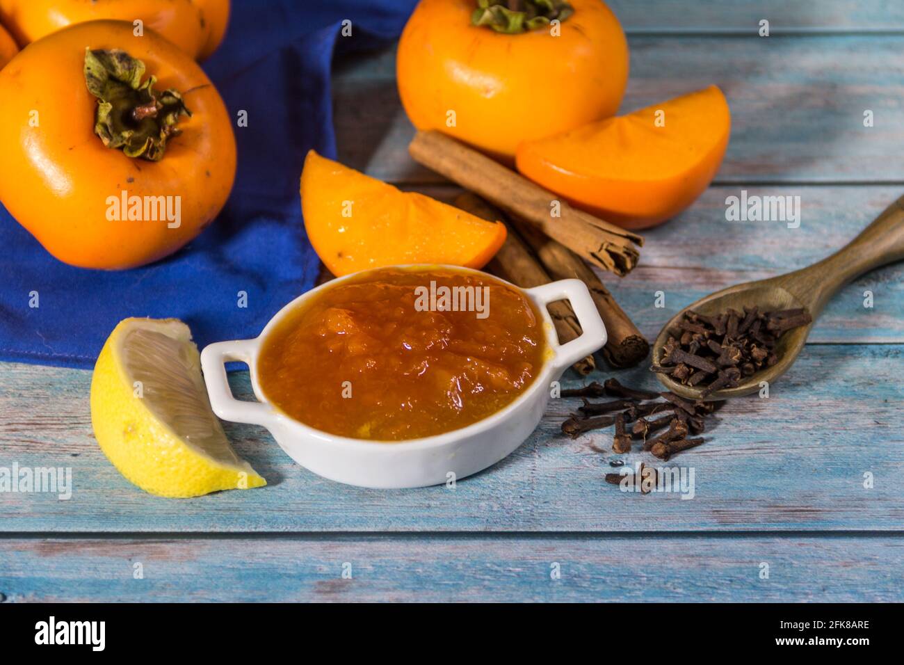 Persimmon fruit jam on hi-res stock photography and images - Alamy
