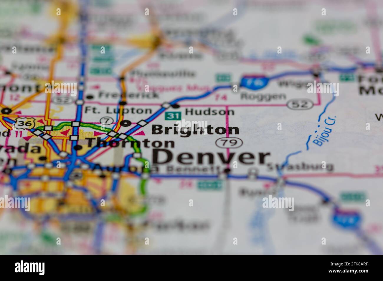 Map of Brighton Colorado