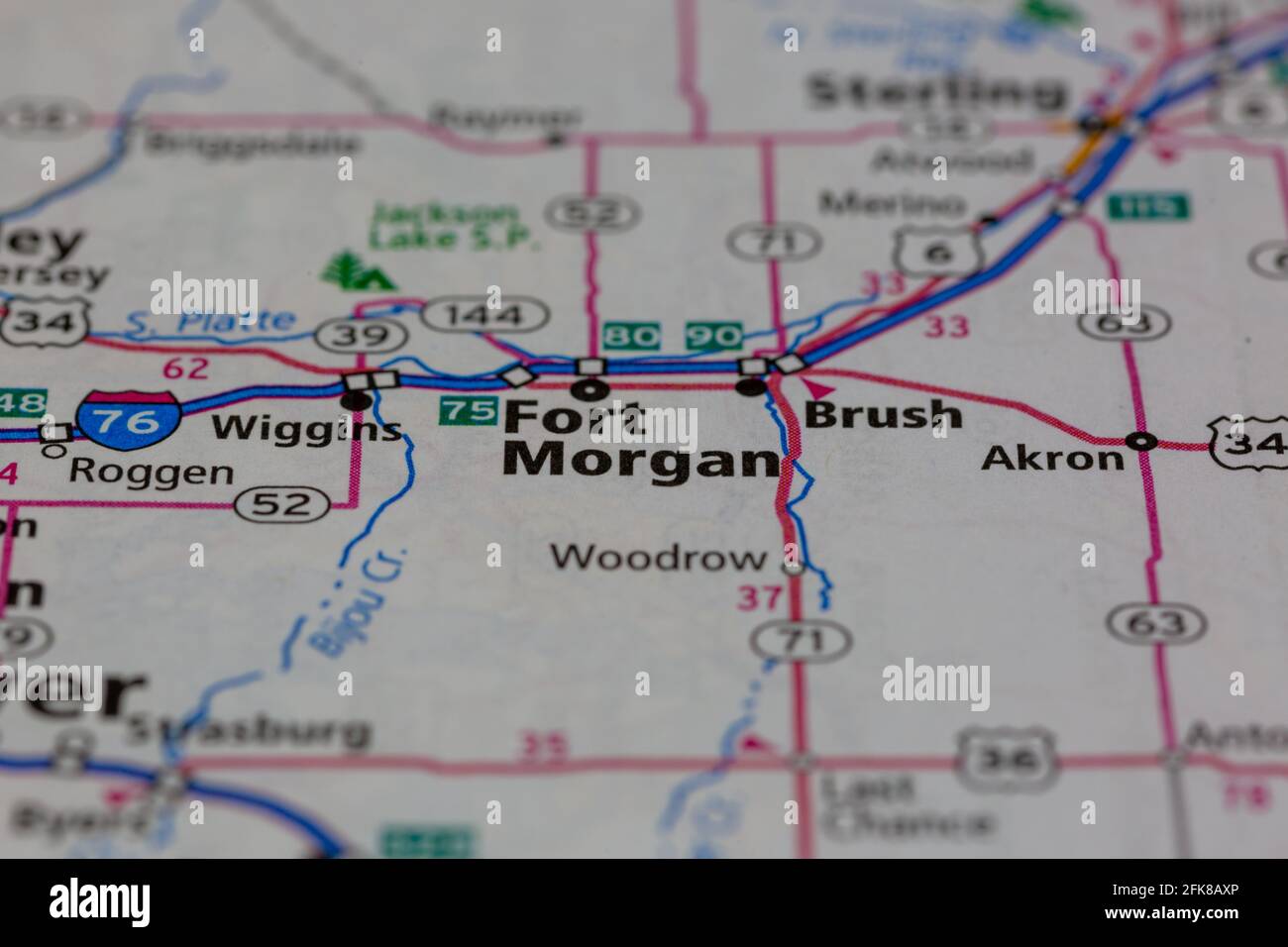 Fort Morgan on a Map