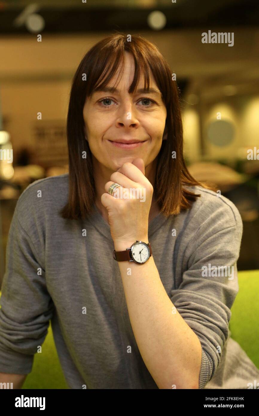 Actress Kate Dickie (born 23 March 1971) is a Scottish actress who has appeared in television series, stage plays and films. seen here at the University of West of Scotland, (UWS) at the Ayr campus 03 Dec 2015 Stock Photo