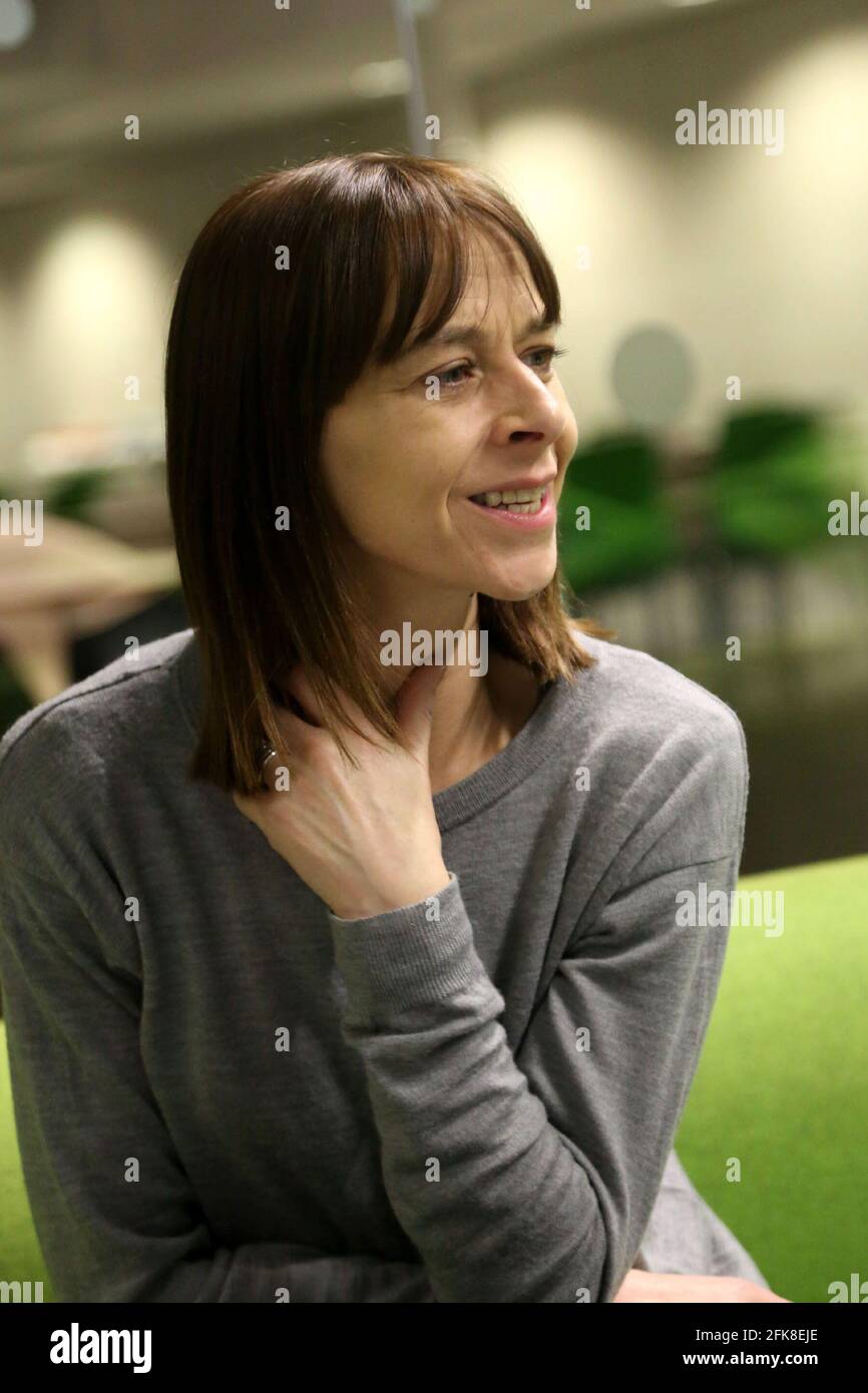 Actress Kate Dickie (born 23 March 1971) is a Scottish actress who has appeared in television series, stage plays and films. seen here at the University of West of Scotland, (UWS) at the Ayr campus 03 Dec 2015 Stock Photo