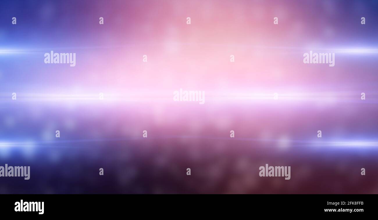 bokeh blue blur orange abstract background Stock Photo