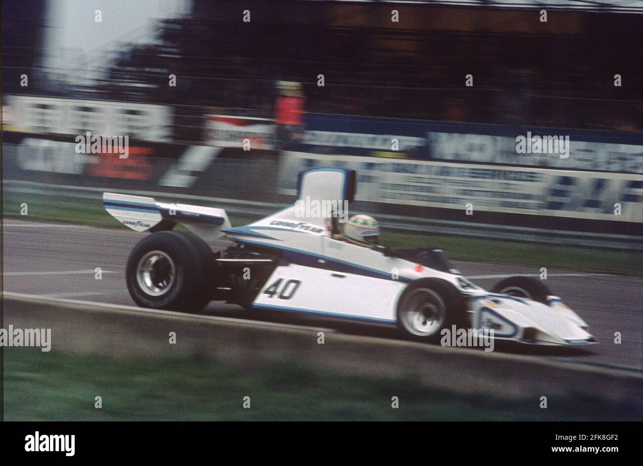 Damian Magee in the Brabham BT42 F1 car during practice for the