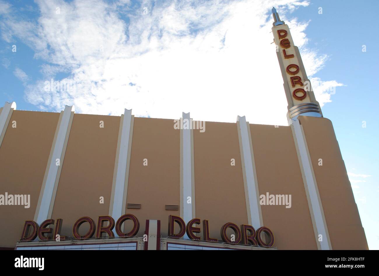 Grass Valley, California Del Oro Theatre in a gold rush town. 'Oro’ is
