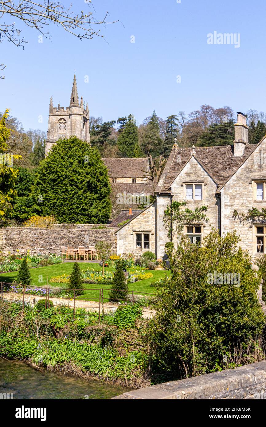 The Cotswold village of Castle Combe, Wiltshire UK Stock Photo Alamy
