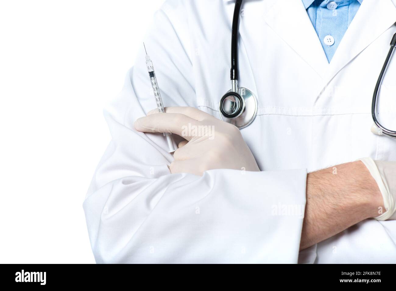 Syringe stethoscope on white hi-res stock photography and images - Alamy