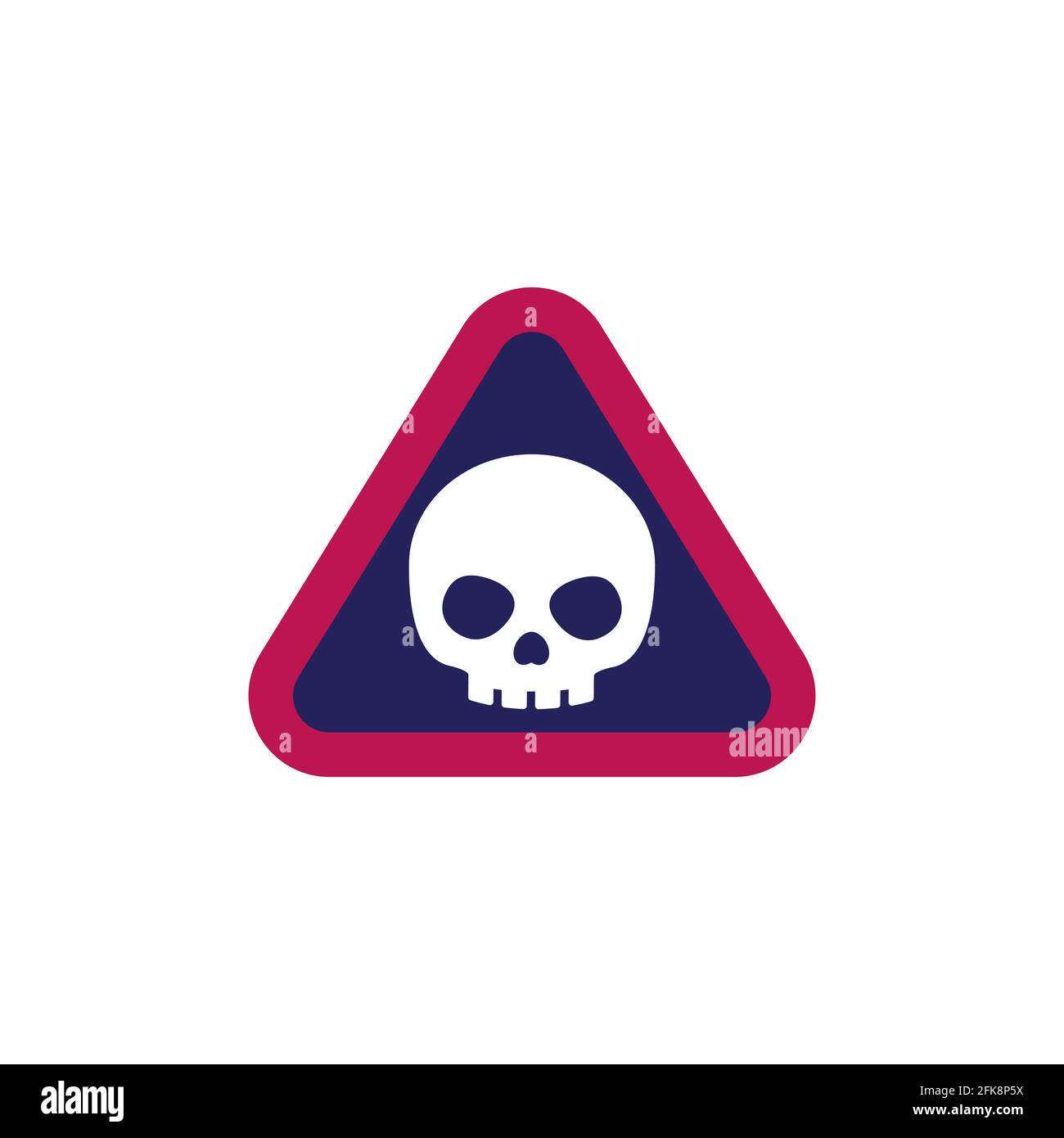 danger warning sign with a skull, vector Stock Vector Image & Art Alamy