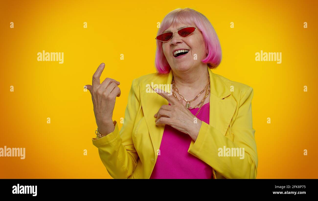 Mature woman dancing club hi-res stock photography and images - Alamy