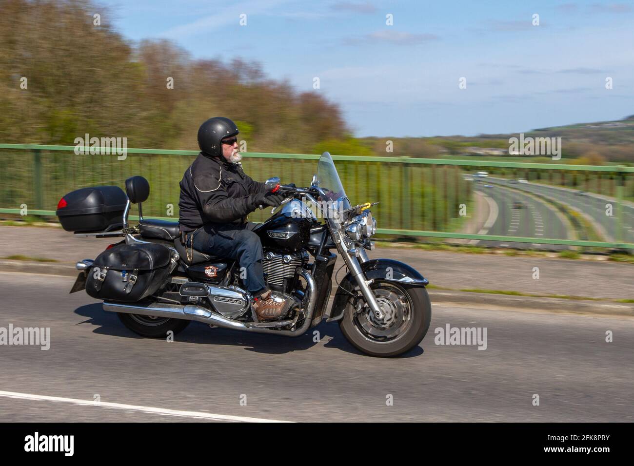 2016 Triumph Thunderbird Lt 1700cc cruiser; Motorbike rider; two wheeled  transport, motorcycles, vehicle, roads, motorbikes, motorcycle bike riders  motoring in Chorley, UK Stock Photo - Alamy