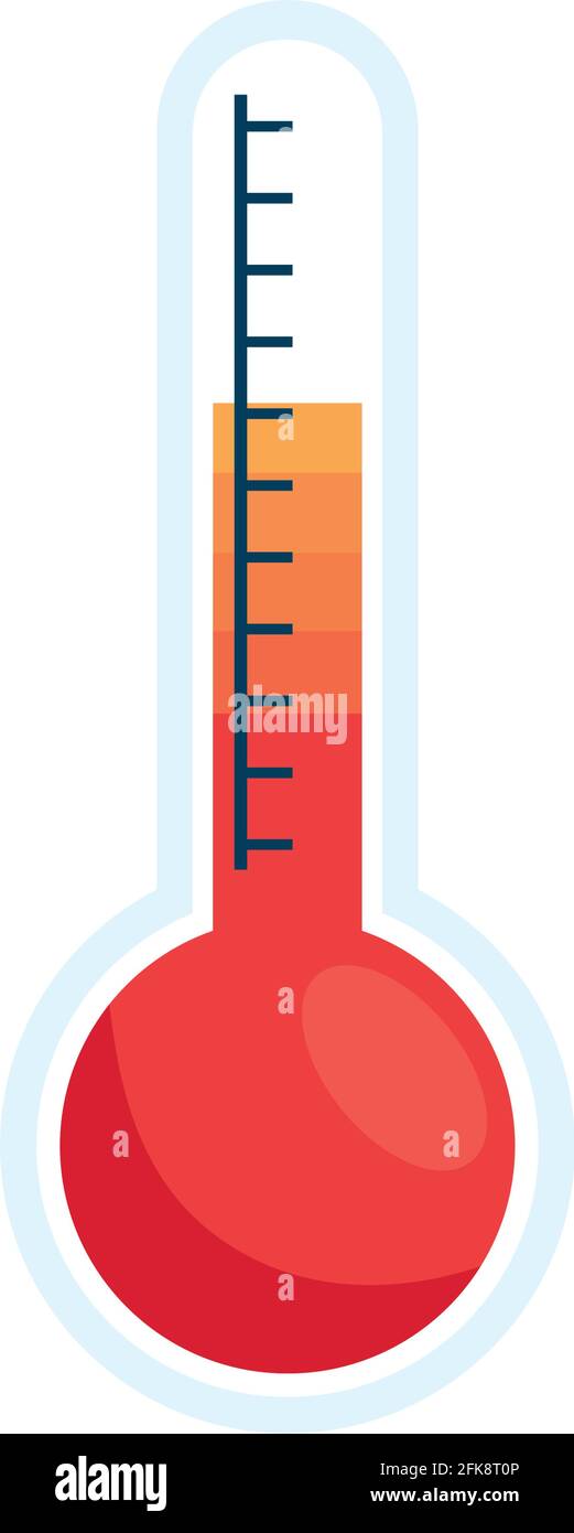 thermometer measure device Stock Vector