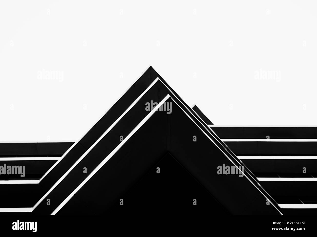 Black and white image of commercial office buildings Stock Photo - Alamy