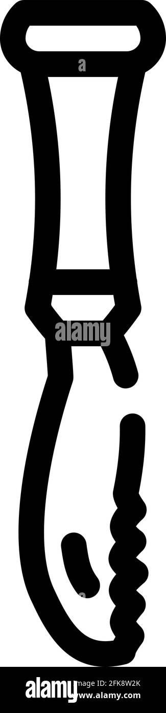 bar knife bartender line icon vector illustration Stock Vector Image ...