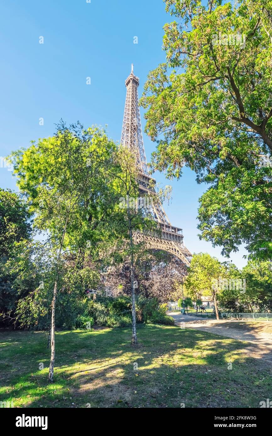 Eiffel tower in Paris Stock Photo