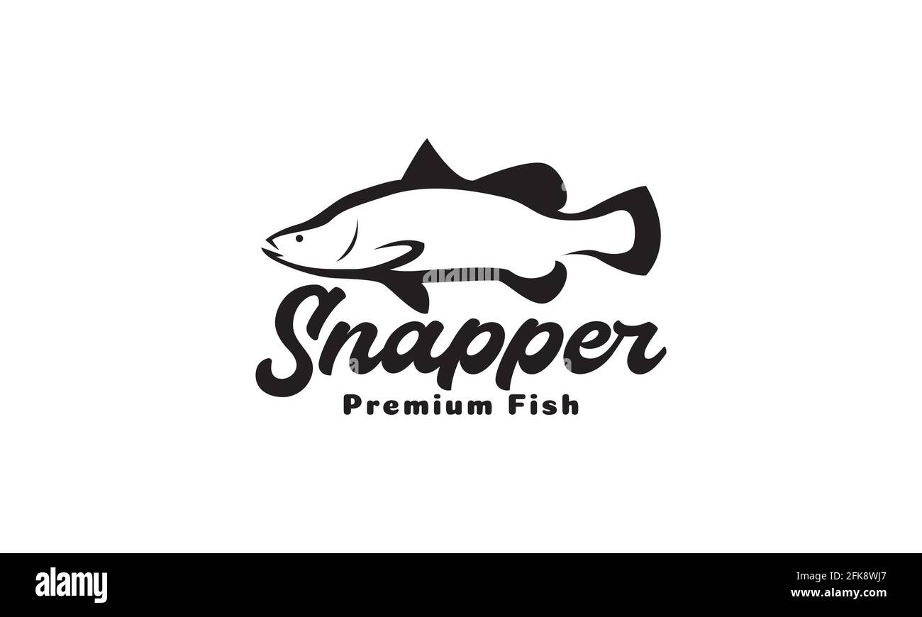 modern shape fish snapper logo symbol icon vector graphic design illustration Stock Vector
