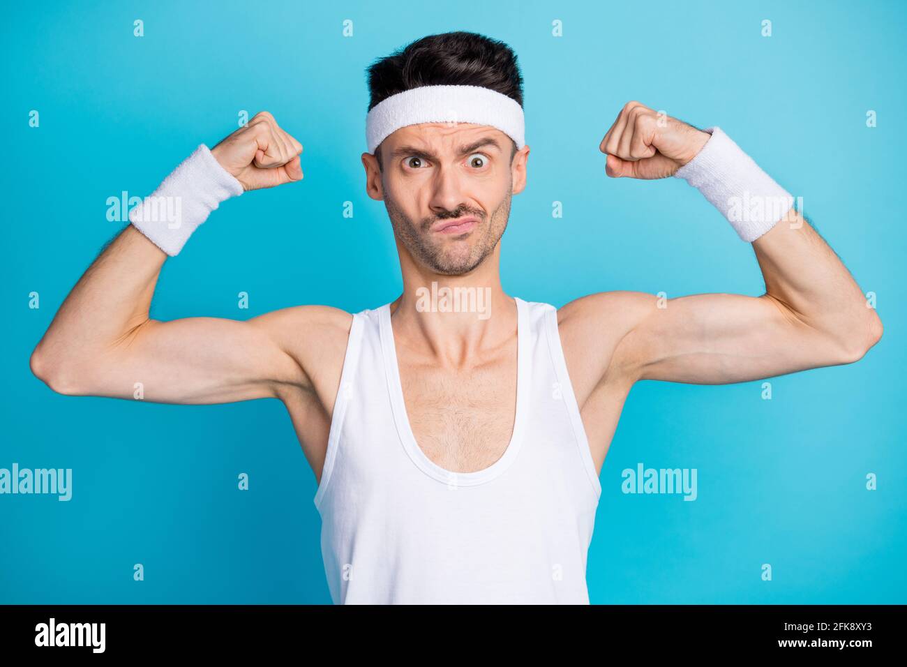 Man wear tank top strong hi-res stock photography and images - Alamy