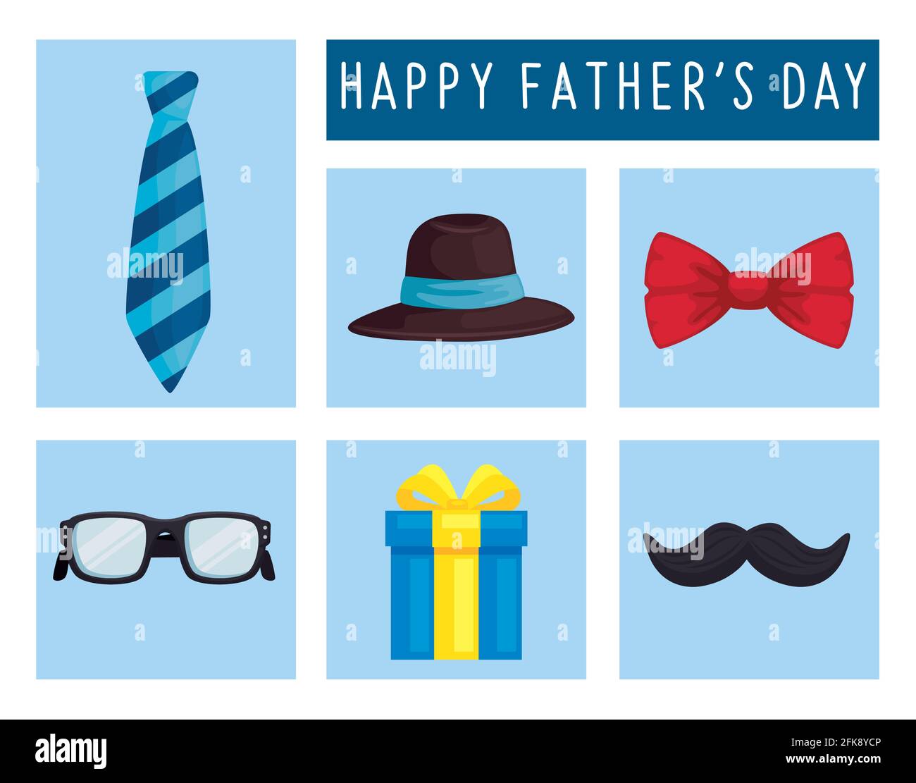 fathers day six icons Stock Vector Image & Art - Alamy