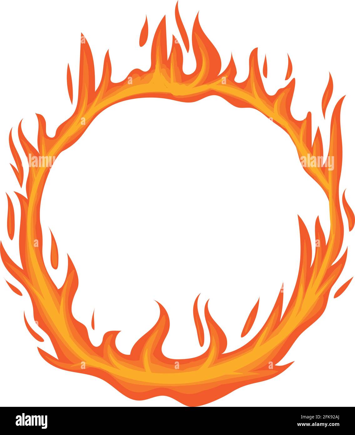 fire flame circle Stock Vector Image & Art - Alamy