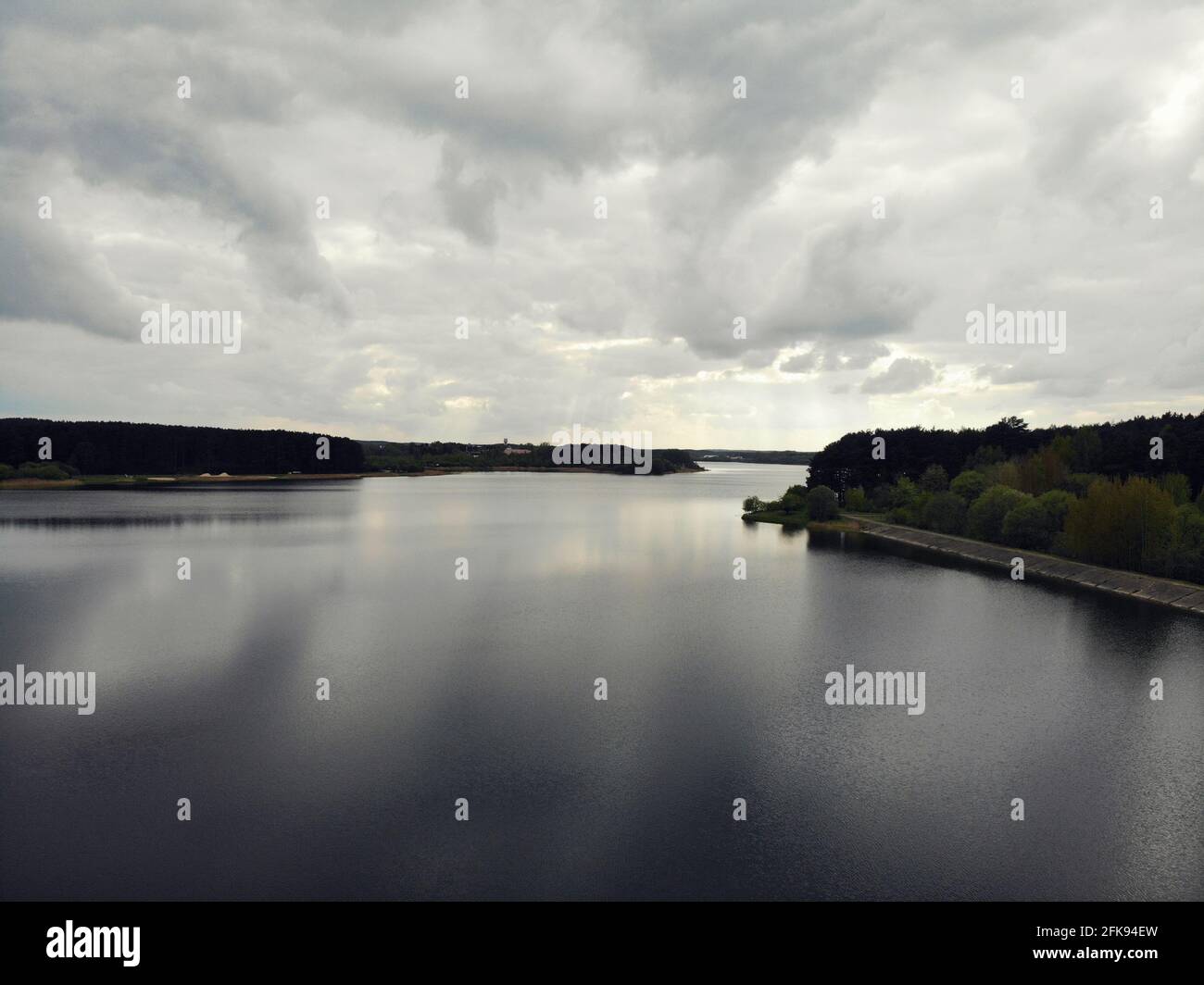 top view of the river and trees. landscape Stock Photo - Alamy