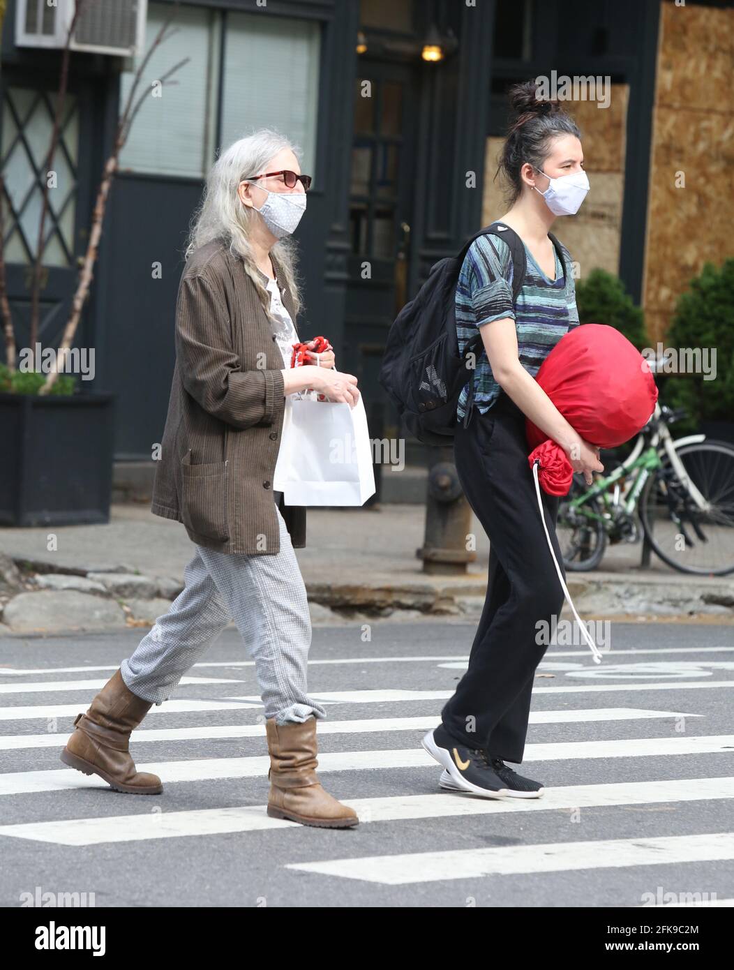 New York NY 06/20/2020 Patti Smith and daughter Jesse Smith