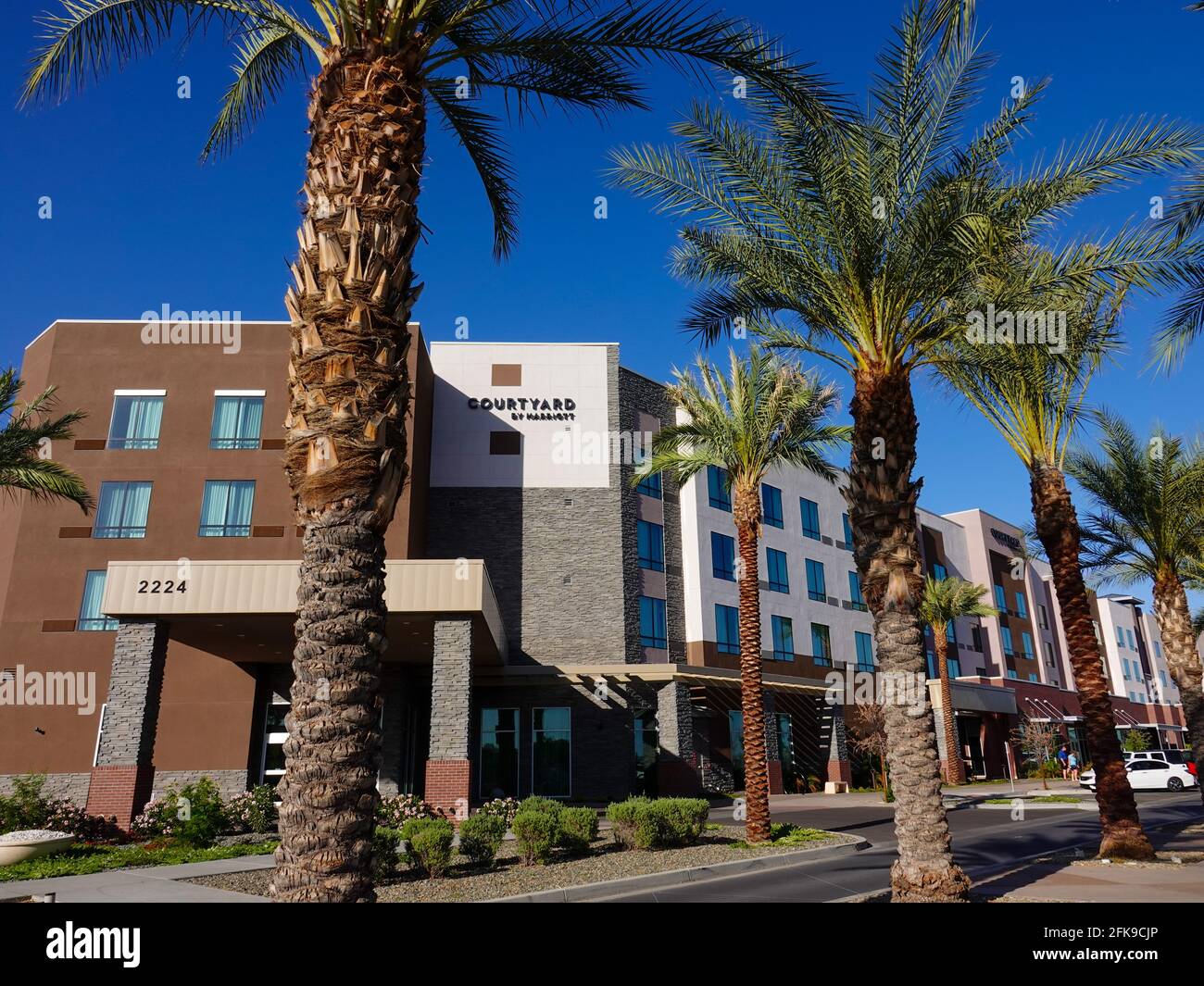 Exterior of Courtyard by Marriott Mesa at Wrigleyville West, across