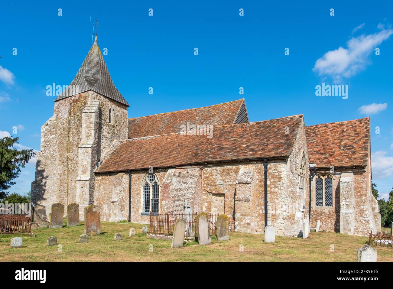 St Clement's Church, Old Romney, Romney Marsh, Kent, UK Stock Photo