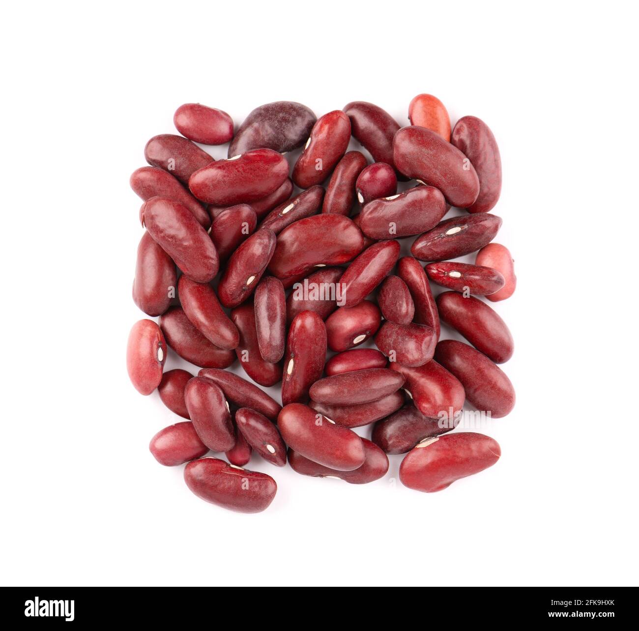 Red kidney beans, isolated on white background. Rajma or Mexican Bean