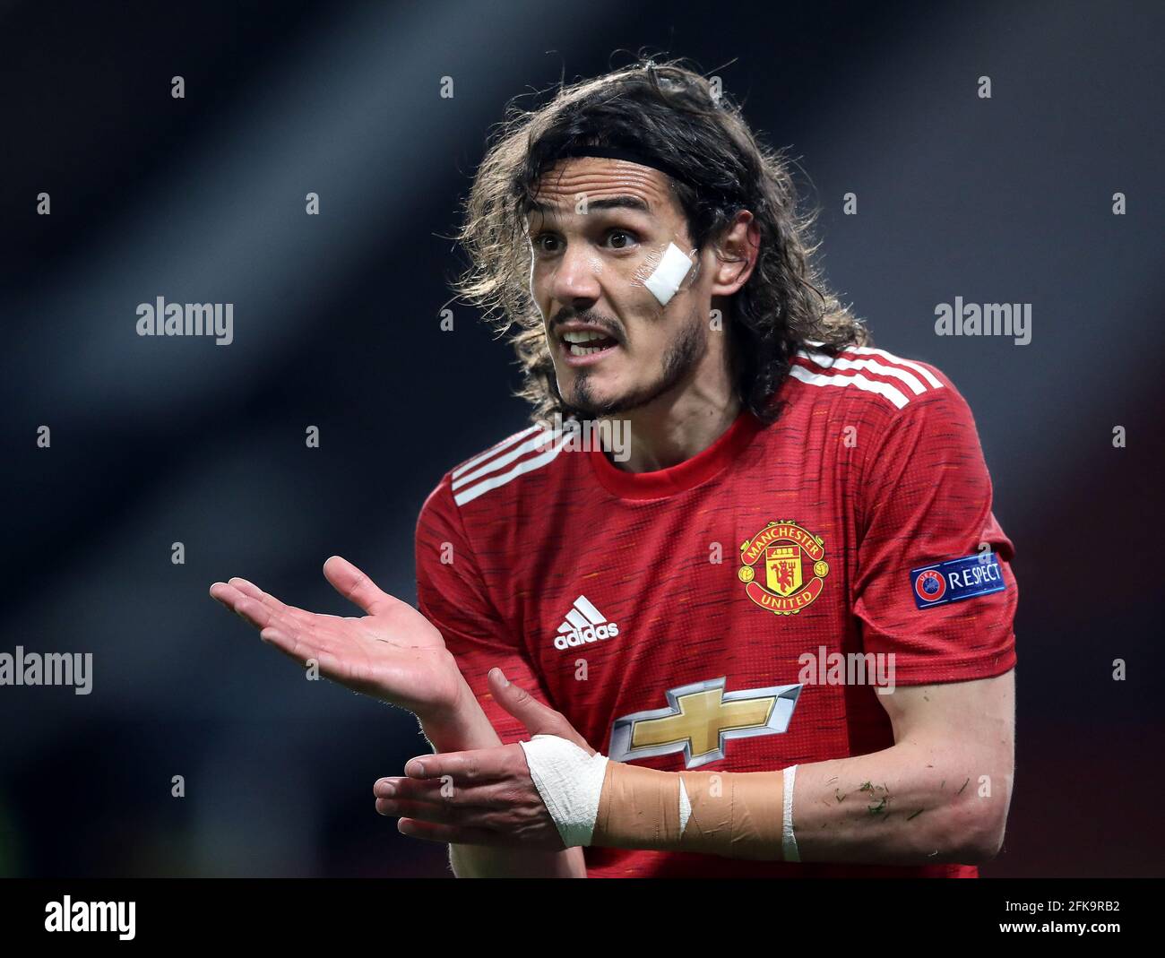Manchester United's Edinson Cavani during the UEFA Europa League Semi ...