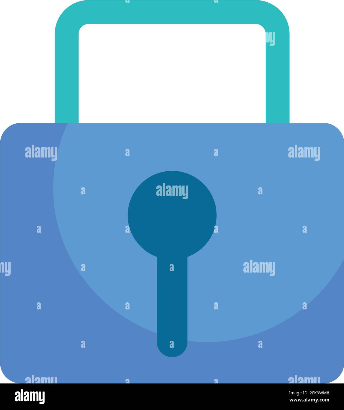 security padlock on white background Stock Vector Image & Art - Alamy