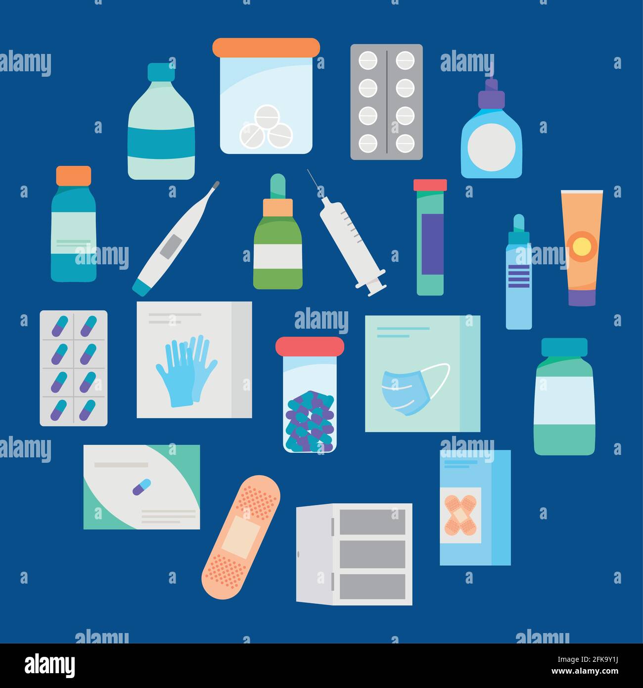 medical and pharmacy icons design Stock Vector Image & Art - Alamy