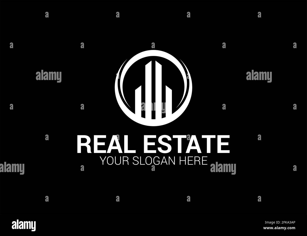 Creative real estate logo design templet. Vector and illustration. Sign ...