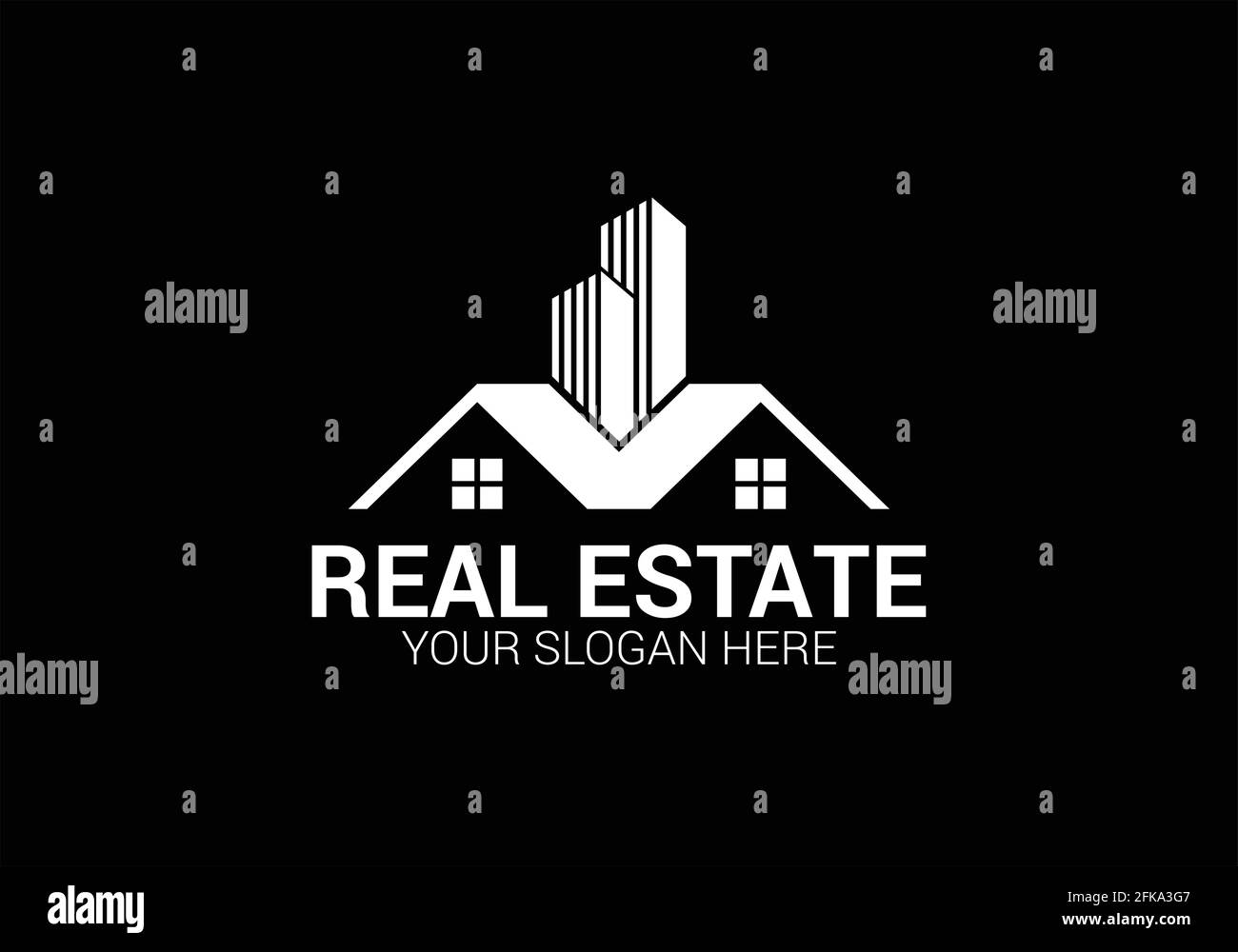 Creative real estate logo design templet. Vector and illustration. Sign
