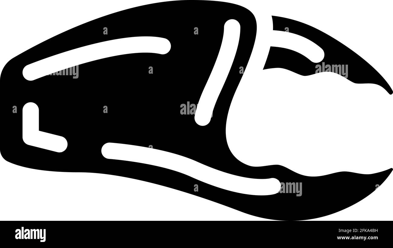 crab claw glyph icon vector illustration Stock Vector Image & Art Alamy