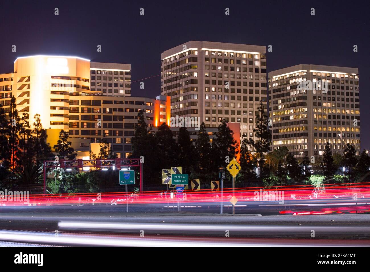 wallpapers Irvine California Downtown https www alamy com nighttime view of the downtown skyline of irvine california usa image424950536 html