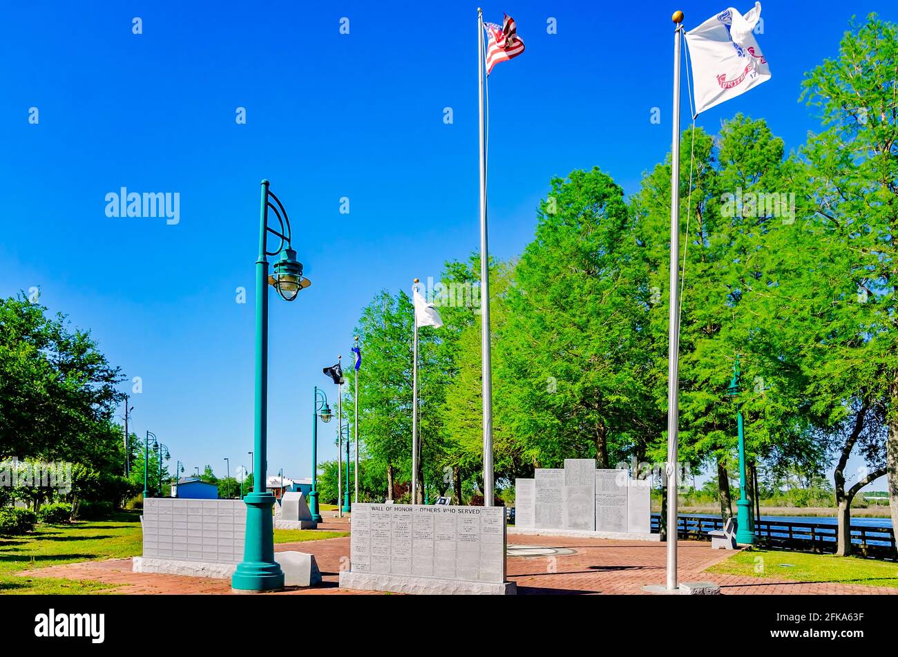 The Jackson County Veterans Memorial is pictured at J. Chester Parks