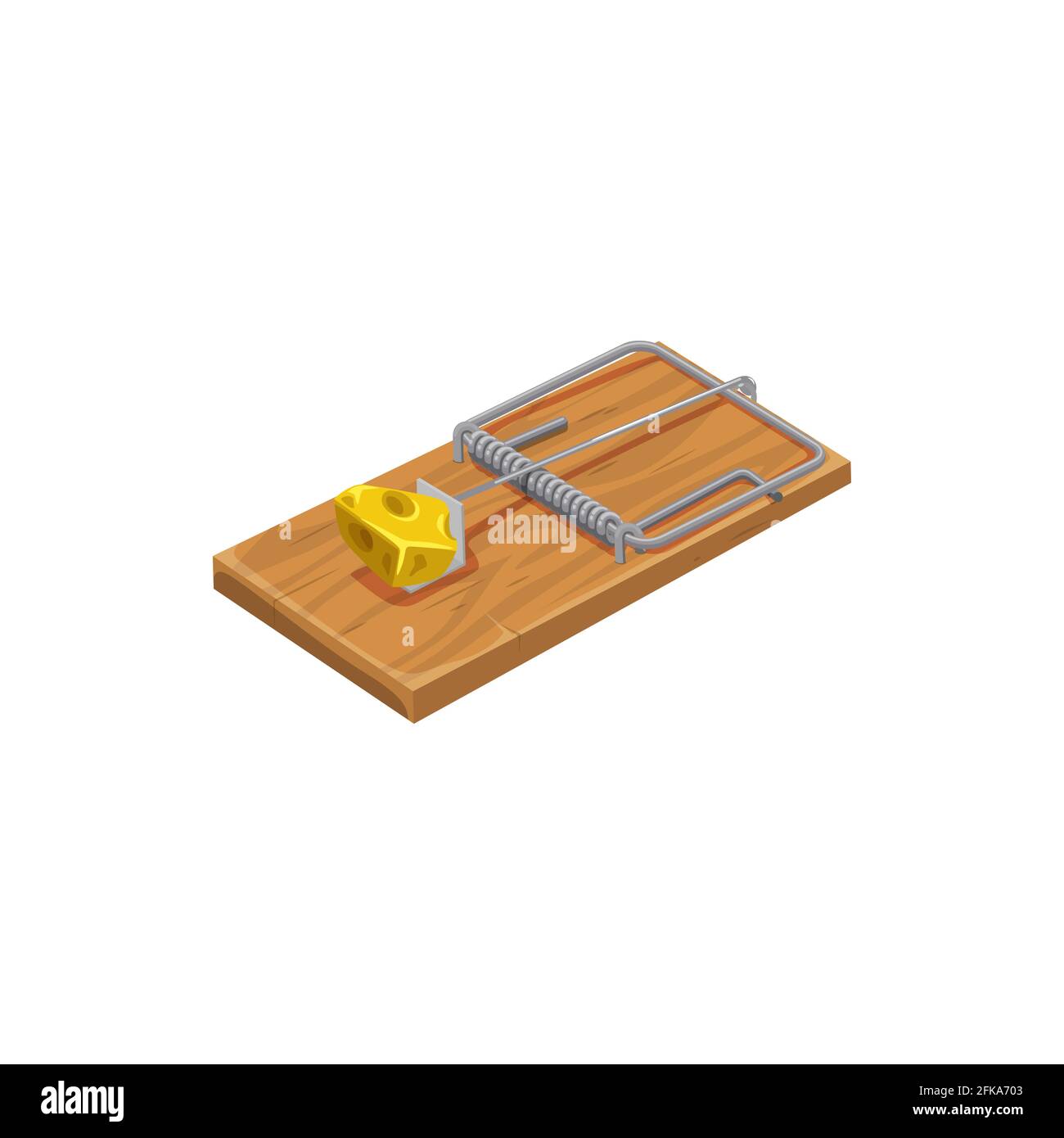 Mouse And Mousetrap Rodents Pests Trap Vector Illustration High