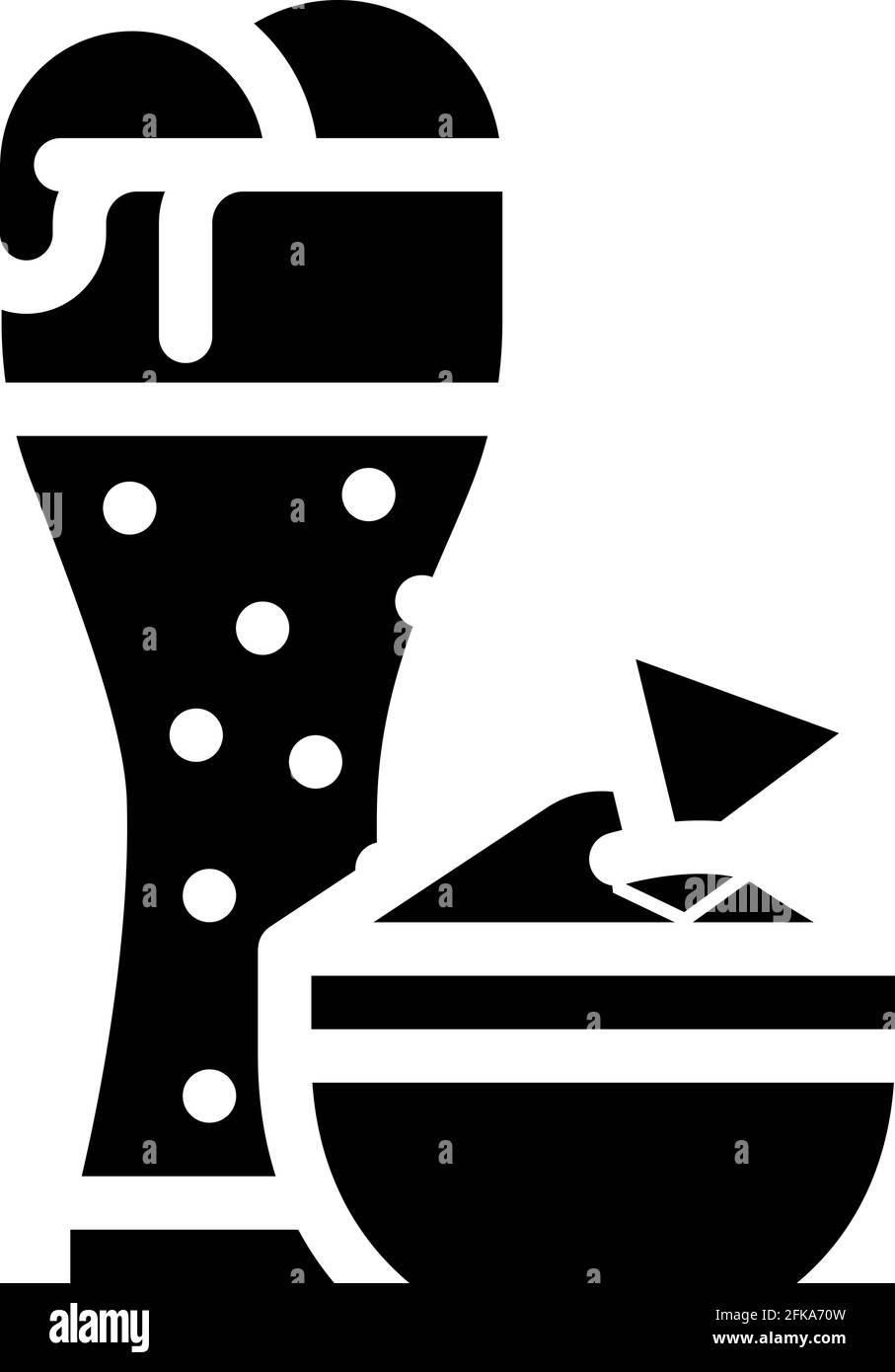 nachos snack and beer glyph icon vector illustration Stock Vector