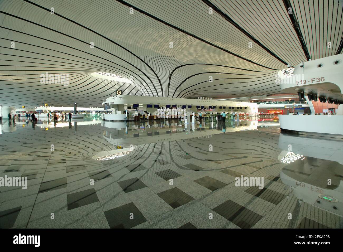 Beijing daxing interior at the airport Stock Photo - Alamy